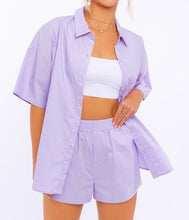 Load image into Gallery viewer, The Lavender Cotton Shirt
